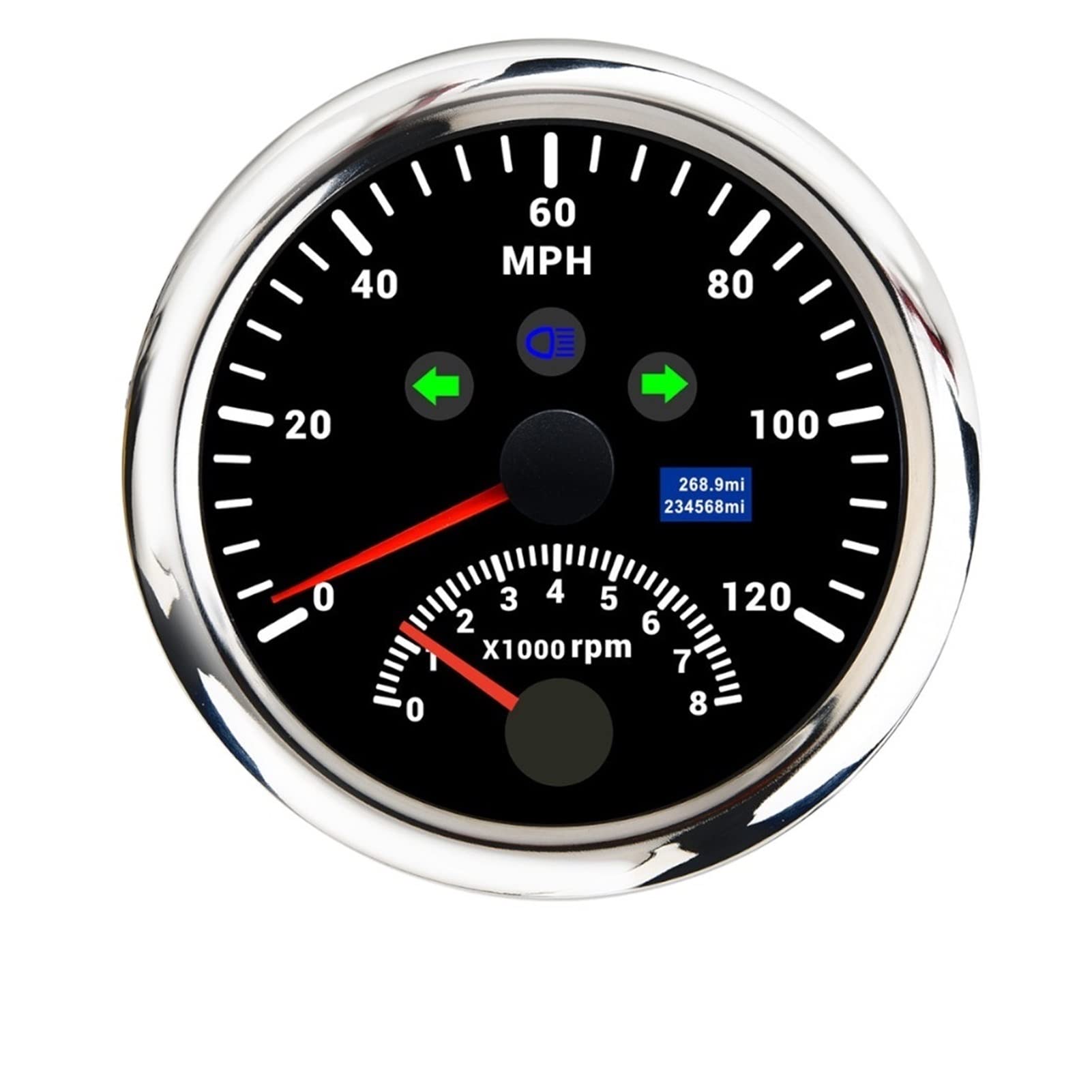 《美品》Darich ダーリッチ Dベアチェックビッグスタジャン LSYFSMR(小さな店) 120km / h GPSスピードメーター GPS海洋船車